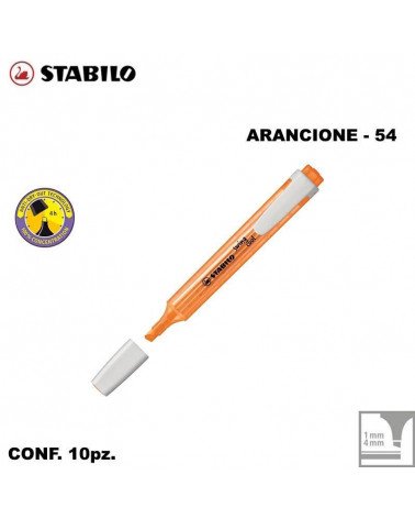 STABILO SWING COOL ARANCIONE EVIDENZIATORE-54 [10PZ]