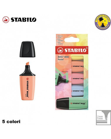 STABILO BOSS MINI PASTEL 5PZ.