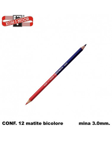 KIN MATITA BICOLORE H3433 SOTTILE[12PZ]