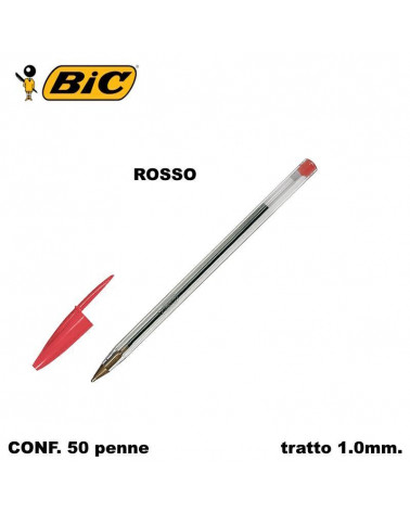 BIC SFERA CRISTALL ROSSO [50PZ]