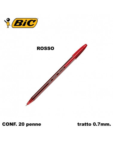 BIC SFERA CRISTAL EXACT ROSSO 20pz.
