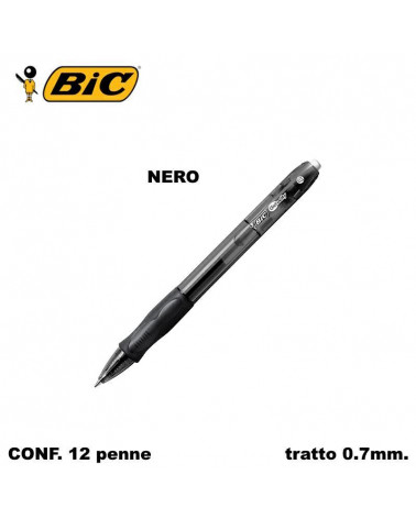 BIC SFERA GEL-OCITY GEL 12PZ. NERO-SCATTO