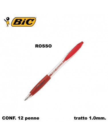 BIC SFERA ATLANTIS 12PZ. ROSSO-CLASSIC