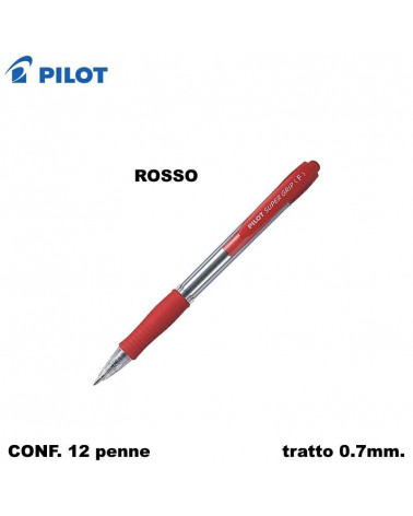 PILOT SFERA SUPERGRIP F  ROSSO-SCATTO [12PZ]