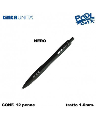 TINTA UNITA PENNA SFERA I'M 1.0 NERO 12PZ. 51189