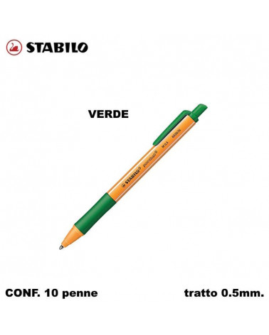 STABILO SFERA POINTBALL VERDE [10PZ]