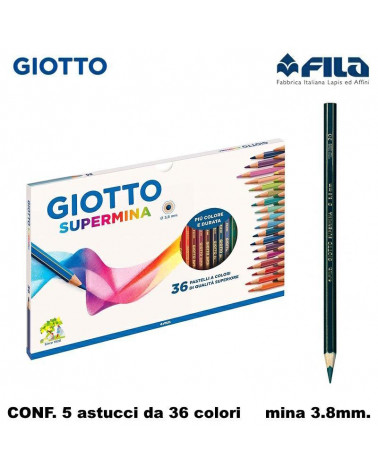 GIOTTO PASTELLO SUPERMINA 36COL. [5PZ]