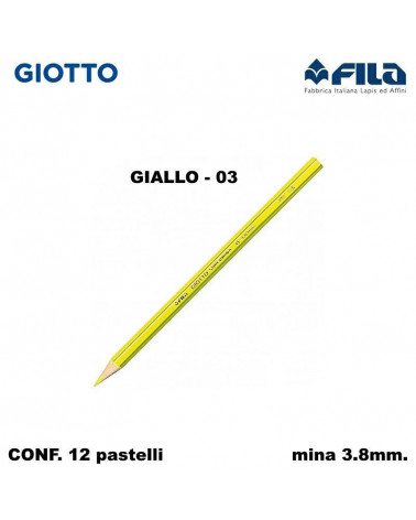 GIOTTO PASTELLO SUPERMINA N.03 GIALLO 03 [12PZ]