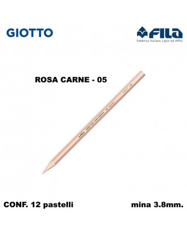 GIOTTO PASTELLO SUPERMINA N.05 ROSA CARNE 05 [12PZ]