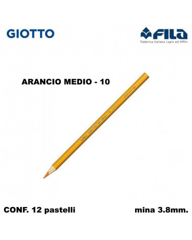 GIOTTO PASTELLO SUPERMINA N.10 ARANCIO MEDIO 10 [12PZ]