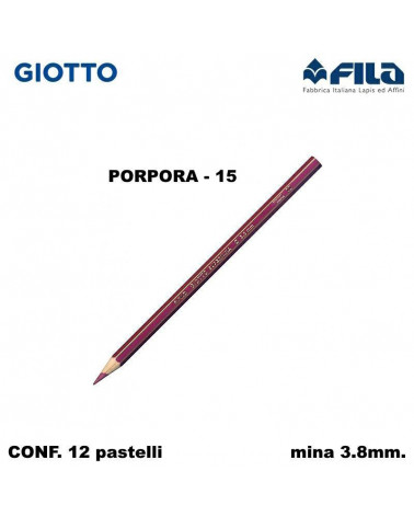 GIOTTO PASTELLO SUPERMINA N.15 PORPORA 15 [12PZ]