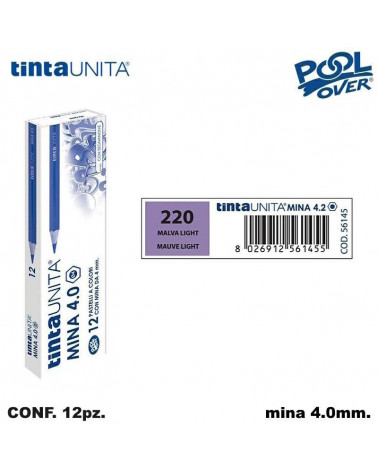 TINTA UNITA PASTELLO MINA 4MM. MALVA LIGHT 220 [12PZ] 56145