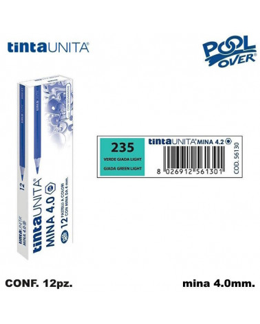 TINTA UNITA PASTELLO MINA 4MM. VERDE GIADA LIGHT 235 [12PZ] 56130