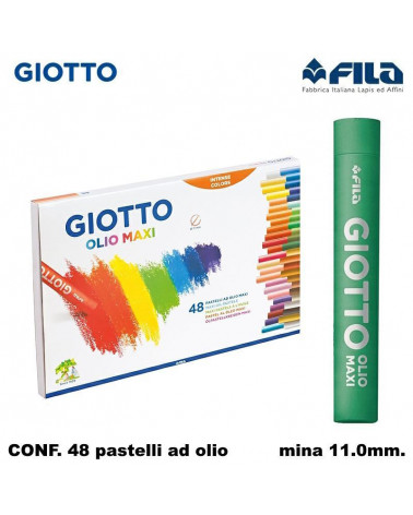 GIOTTO PASTELLO OLIO 11MM.48COL.