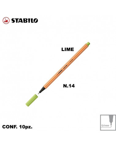 STABILO POINT 88 N.14 LIME [10PZ]