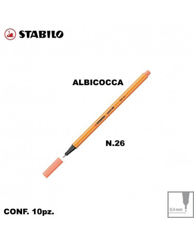 STABILO POINT 88 N.26 ALBICOCCA [10PZ]