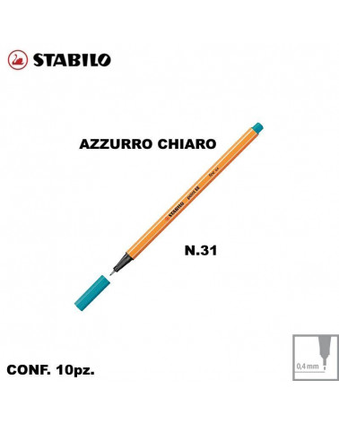STABILO POINT 88 N.31 AZZURRO CHIARO [10PZ]
