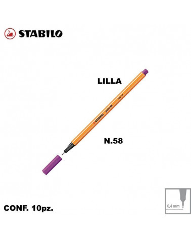 STABILO POINT 88 N.58 LILLA [10PZ]