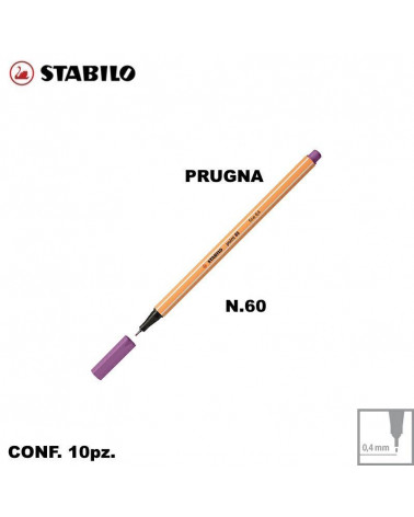 STABILO POINT 88 N.60 PRUGNA [10PZ]