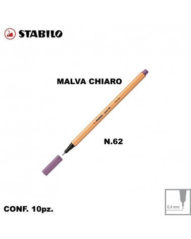 STABILO POINT 88 N.62 MALVA CHIARO [10PZ]