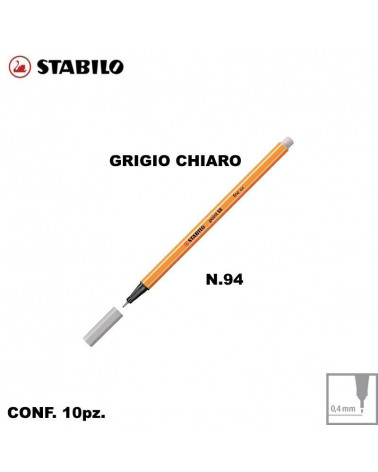 STABILO POINT 88 N.94 GRIGIO CHIARO [10PZ]