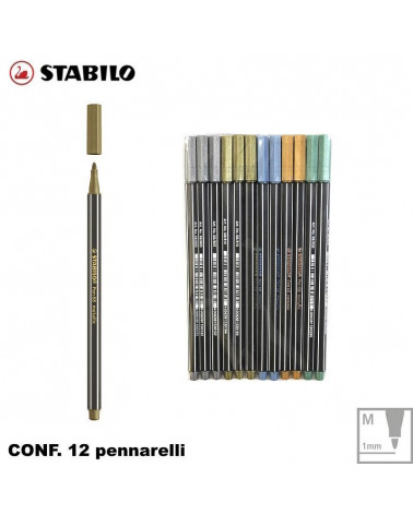 STABILO PEN 68 METALLIC 12PZ.