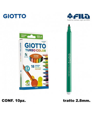 GIOTTO TURBO COLOR 18COL.PENNARELLO [10PZ]