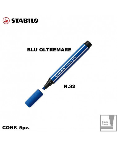 STABILO PEN 68 MAX N.32 BLU OLTREMARE [5PZ]