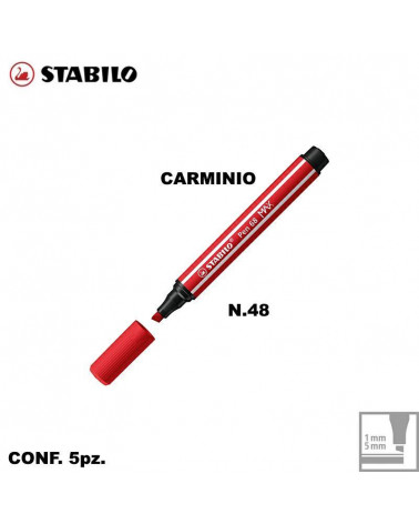STABILO PEN 68 MAX N.48 CARMINIO [5PZ]