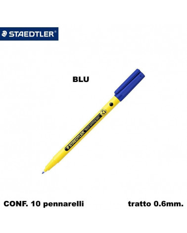 STAEDTLER FINELINER NORIS WRITING PEN BLU [10PZ]