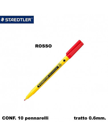 STAEDTLER FINELINER NORIS WRITING PEN ROSSO [10PZ]