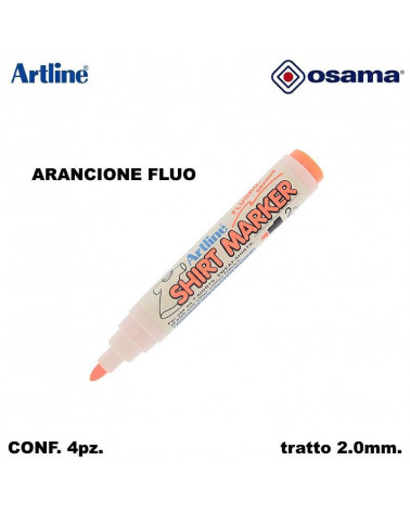 OSAMA MARCATORE PER STOFFA FLUO.ORANGE T-SHIRT[4PZ]