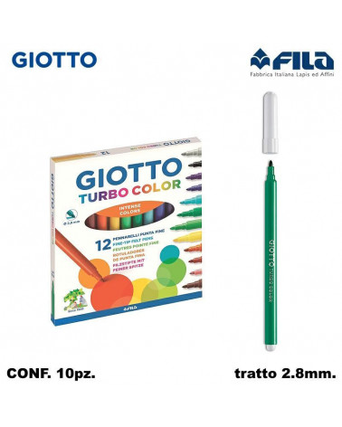 GIOTTO TURBO COLOR 12COL. PENNARELLO [10PZ]