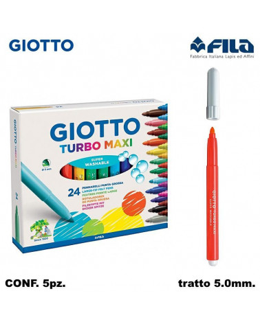 GIOTTO TURBO MAXI 24COL. PENNARELLO [5PZ]