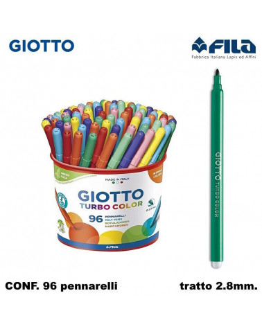 GIOTTO TURBO COLOR 96PZ.BARATTOLO PENNARELLO