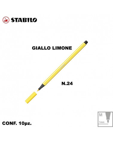 STABILO PEN 68 N.24 GIALLO LIMONE [10PZ]