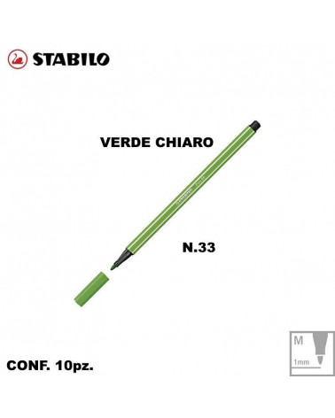 STABILO PEN 68 N.33 VERDE CHIARO [10PZ]