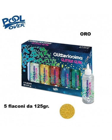 GLITTER GLUE 5pz.ORO