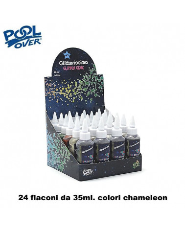 GLITTER GLUE CHAMELEON 35ml.24pz.49063