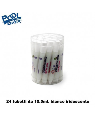 GLITTER GLUE BIANCO 24pz.98275-IRIDESCENTE