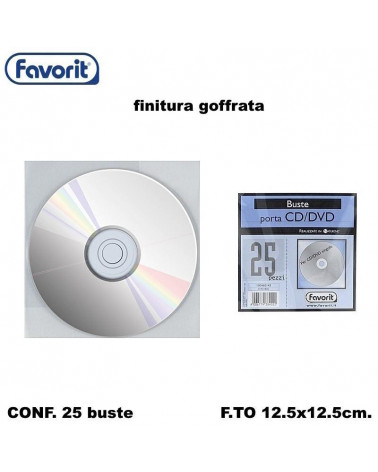 FAVORIT BUSTE PORTA CD 25PZ.