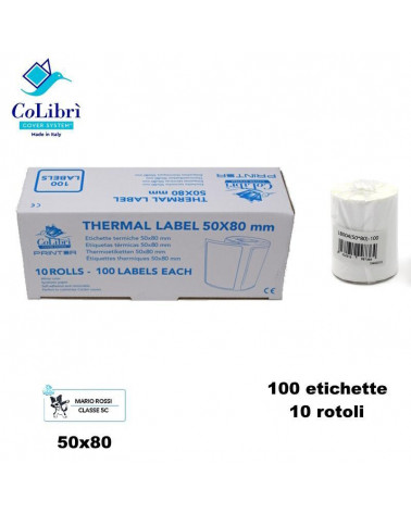 COLIBRI ETICHETTE REMOVIBILI 50X80 [100PZ]