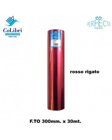 COLIBRI ROTOLO PERFECTA 300X30 ROSSO RIGATO