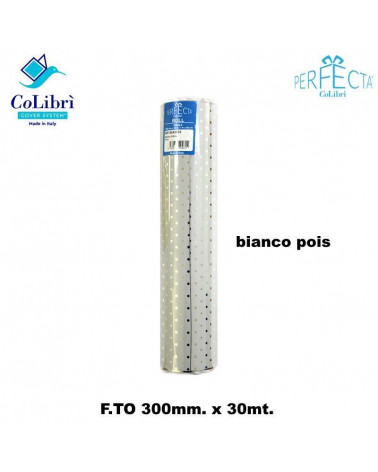 COLIBRI ROTOLO PERFECTA 300X30 BIANCO POIS