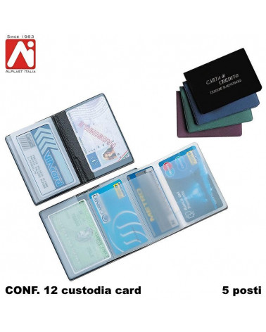 ALPLAST CUSTODIA CARD 5 TASCHE 1008 [12PZ]