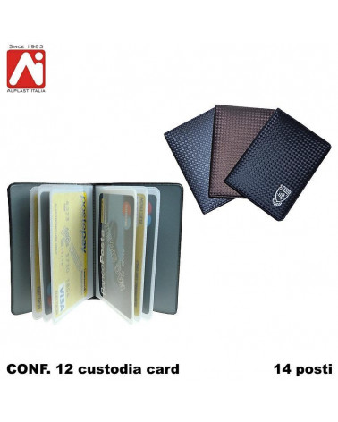 ALPLAST CUSTODIA SCUDO CARD A LIBRO 880SCF [12PZ]