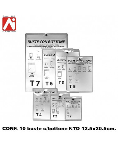 ALPLAST BUSTE BOTTONE 12,5X20,5  994/T3 [10PZ]