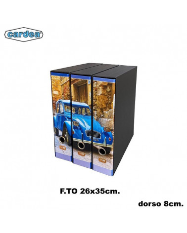 CARDEA SET 3 REGISTRATORI 26x35 DORSO 8 AUTO