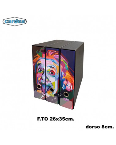 CARDEA SET 3 REGISTRATORI 26x35 DORSO 8 EINSTEIN