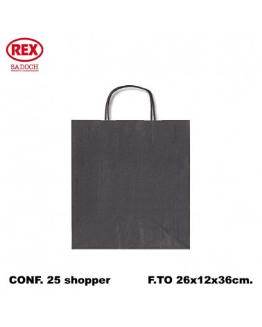 SADOCH BUSTE REGALO C/MANICO 26L 36H 12D  BLU-SHOPPER [25PZ]